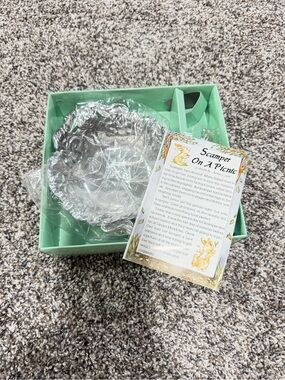 Arthur Court baby feeding Bowl and spoon with Mint Green Box